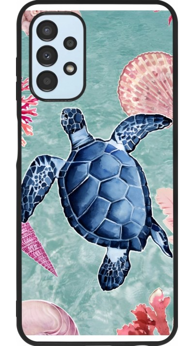 Samsung Galaxy A13 5G Case Hülle - Silikon schwarz Preppy Turtle