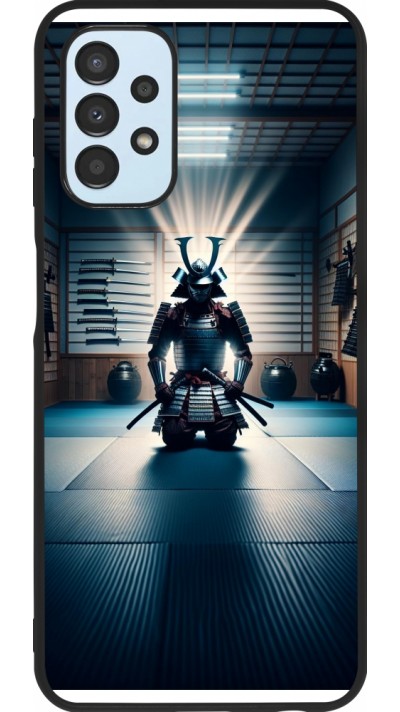 Samsung Galaxy A13 5G Case Hülle - Silikon schwarz Samurai im Gebet