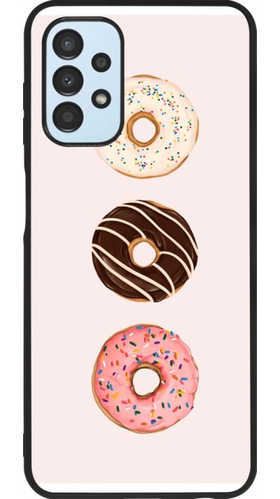 Samsung Galaxy A13 5G Case Hülle - Silikon schwarz Spring 23 donuts