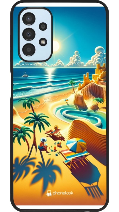 Samsung Galaxy A13 5G Case Hülle - Silikon schwarz Sonnenuntergang Brise