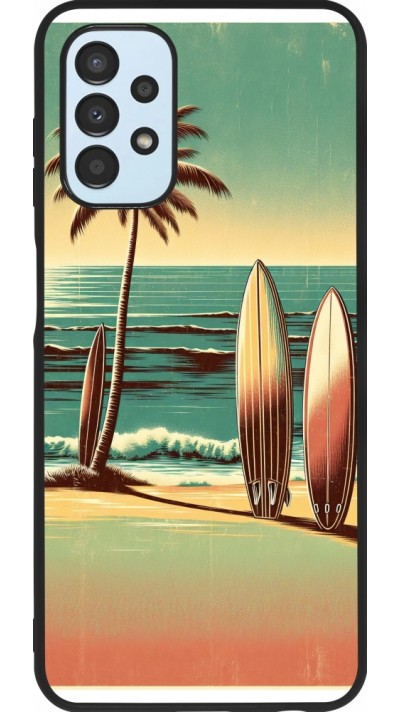 Samsung Galaxy A13 5G Case Hülle - Silikon schwarz Surf Paradise