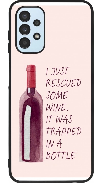 Samsung Galaxy A13 5G Case Hülle - Silikon schwarz I just rescued some wine