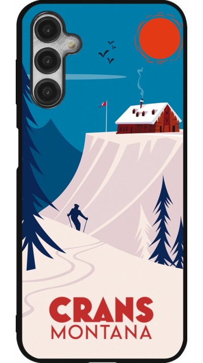 Samsung Galaxy A14 5G Case Hülle - Silikon schwarz Crans-Montana Cabane