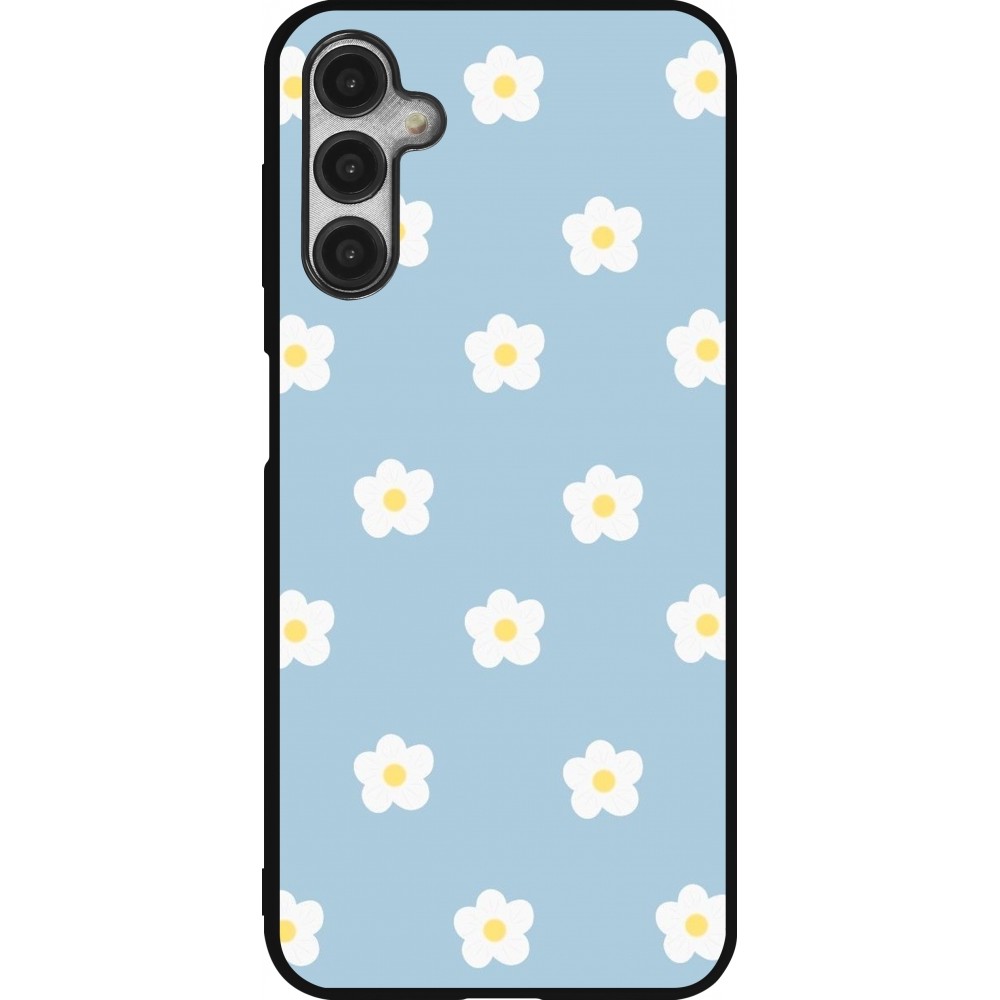 Samsung Galaxy A14 5G Case Hülle - Silikon schwarz Easter 2024 daisy flower