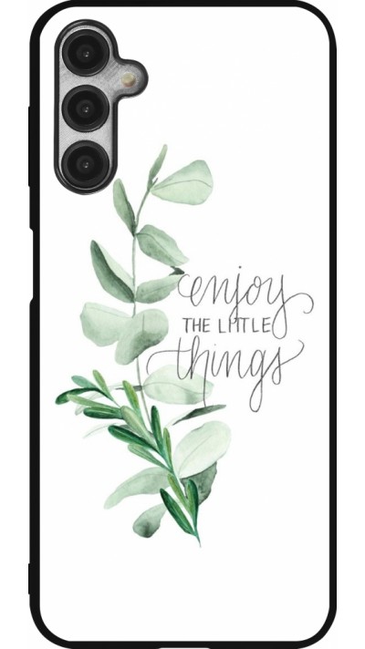 Samsung Galaxy A14 5G Case Hülle - Silikon schwarz Enjoy the little things