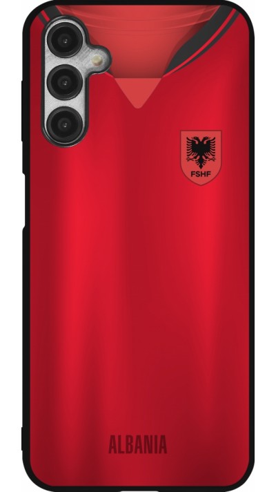 Coque Samsung Galaxy A14 5G - Silicone rigide noir Maillot de football Albanie personnalisable