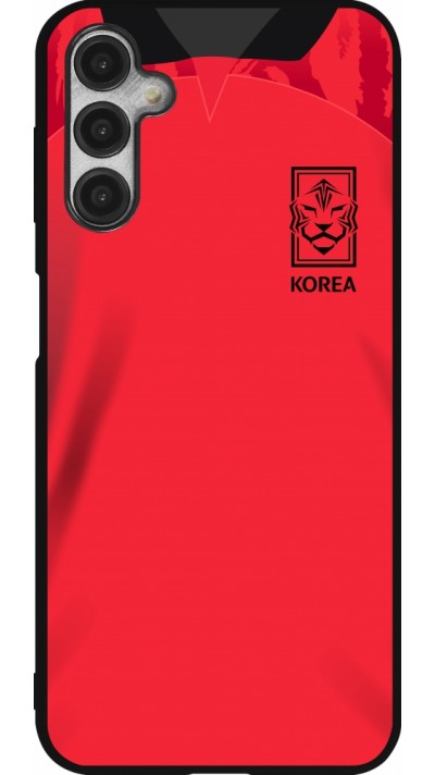 Samsung Galaxy A14 5G Case Hülle - Silikon schwarz Südkorea 2022 personalisierbares Fussballtrikot