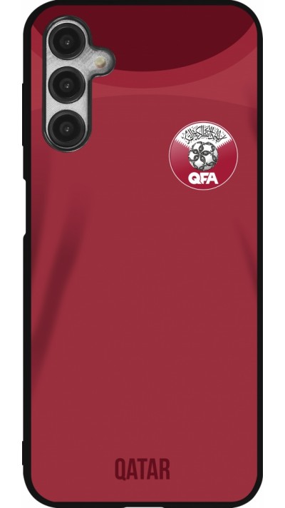 Samsung Galaxy A14 5G Case Hülle - Silikon schwarz Katar 2022 personalisierbares Fussballtrikot