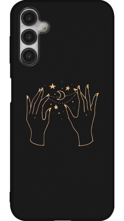 Samsung Galaxy A14 5G Case Hülle - Silikon schwarz Grey magic hands