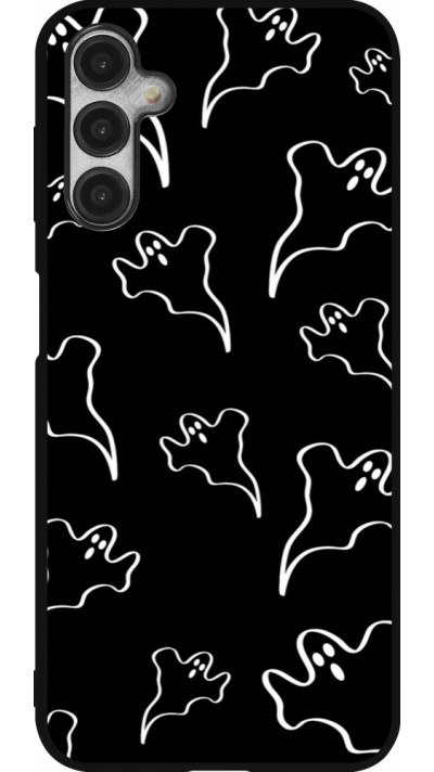 Samsung Galaxy A14 5G Case Hülle - Silikon schwarz Halloween 2024 black and white ghosts