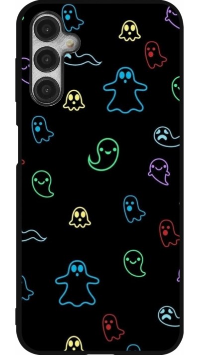 Samsung Galaxy A14 5G Case Hülle - Silikon schwarz Halloween 2024 colorful ghosts