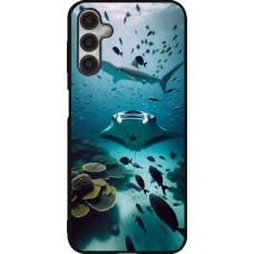 Samsung Galaxy A14 5G Case Hülle - Silikon schwarz Manta Lagune Reinigung