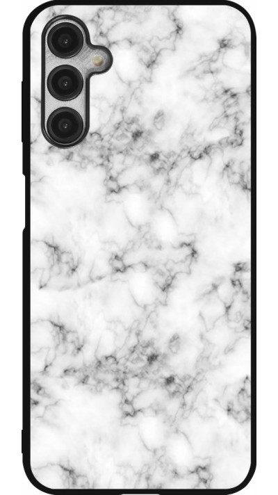 Samsung Galaxy A14 5G Case Hülle - Silikon schwarz Marble 01