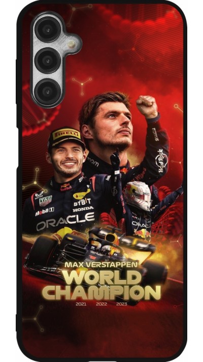 Samsung Galaxy A14 5G Case Hülle - Silikon schwarz Max Verstappen Champion 2023