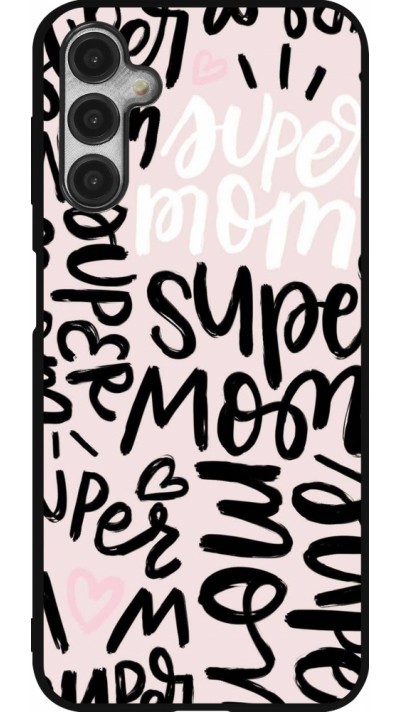 Samsung Galaxy A14 5G Case Hülle - Silikon schwarz Mom 2024 Super mom