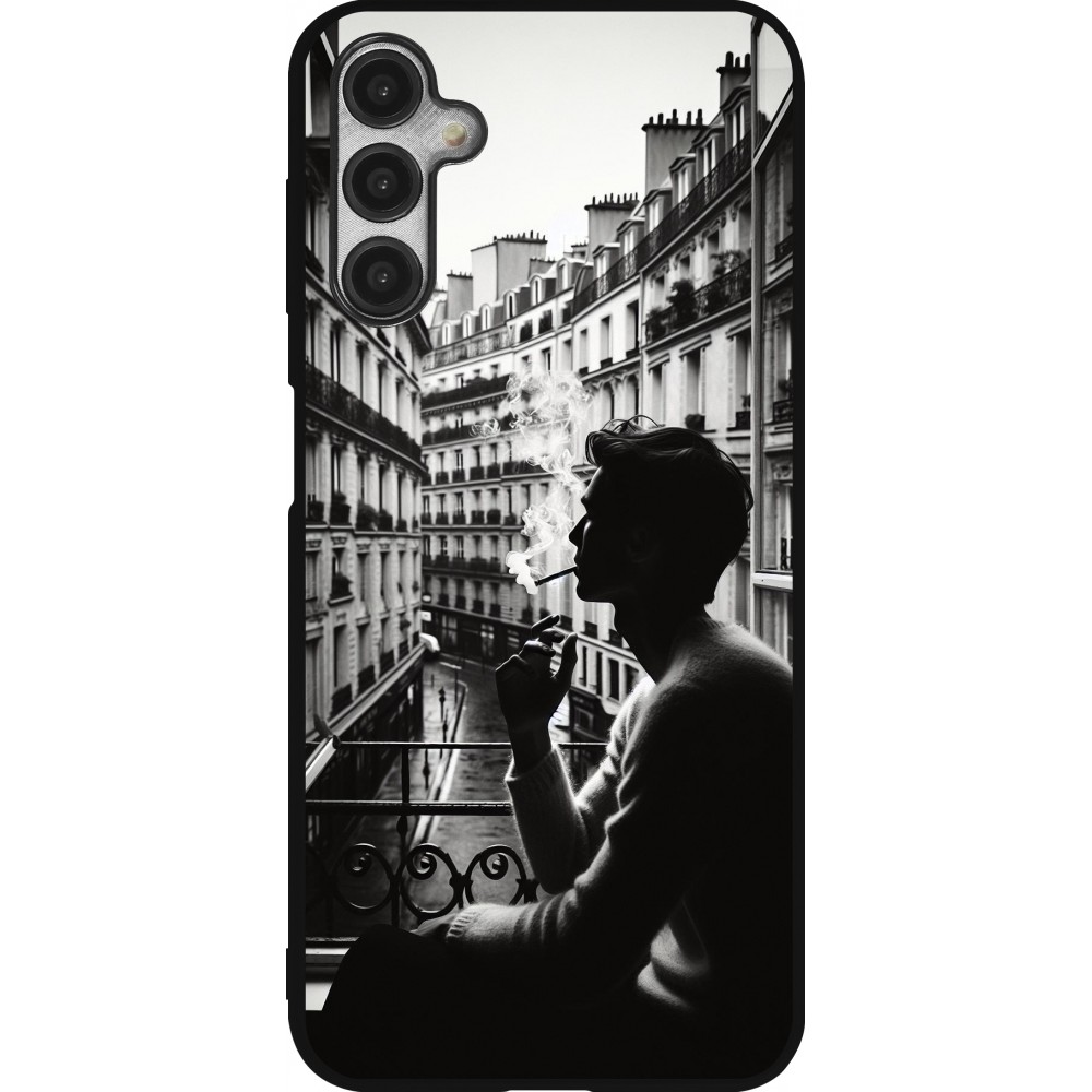 Samsung Galaxy A14 5G Case Hülle - Silikon schwarz Parisian Smoker