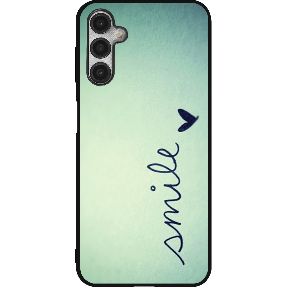 Samsung Galaxy A14 5G Case Hülle - Silikon schwarz Smile