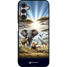 Samsung Galaxy A14 5G Case Hülle - Silikon schwarz Afrikanisches Wildleben