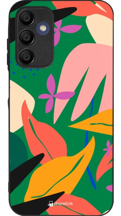 Samsung Galaxy A15 Case Hülle - Silikon schwarz Abstract Jungle