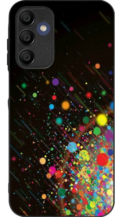 Samsung Galaxy A15 Case Hülle - Silikon schwarz Abstract Bubble Lines