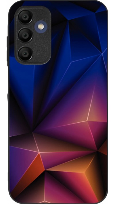 Samsung Galaxy A15 Case Hülle - Silikon schwarz Abstract Triangles 