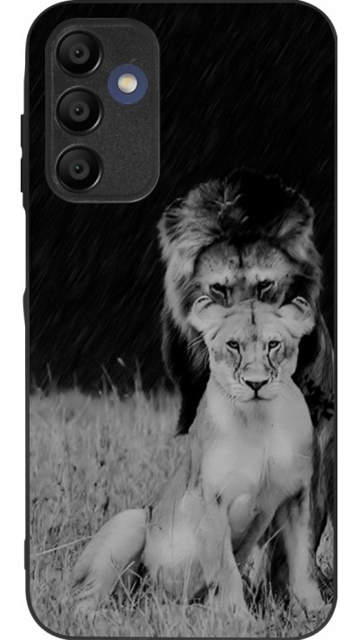 Samsung Galaxy A15 Case Hülle - Silikon schwarz Angry lions