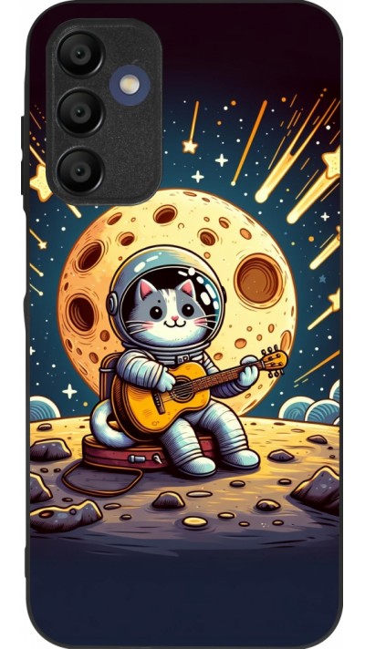 Samsung Galaxy A15 Case Hülle - Silikon schwarz AstroKatze RockMond