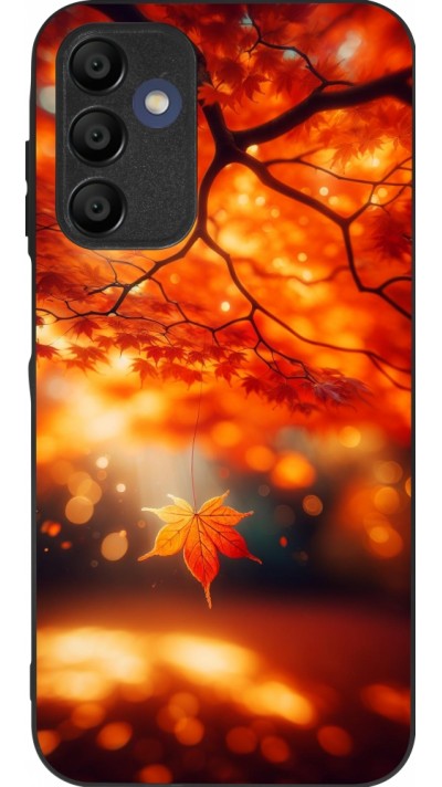 Samsung Galaxy A15 Case Hülle - Silikon schwarz Herbst Magisch Orange