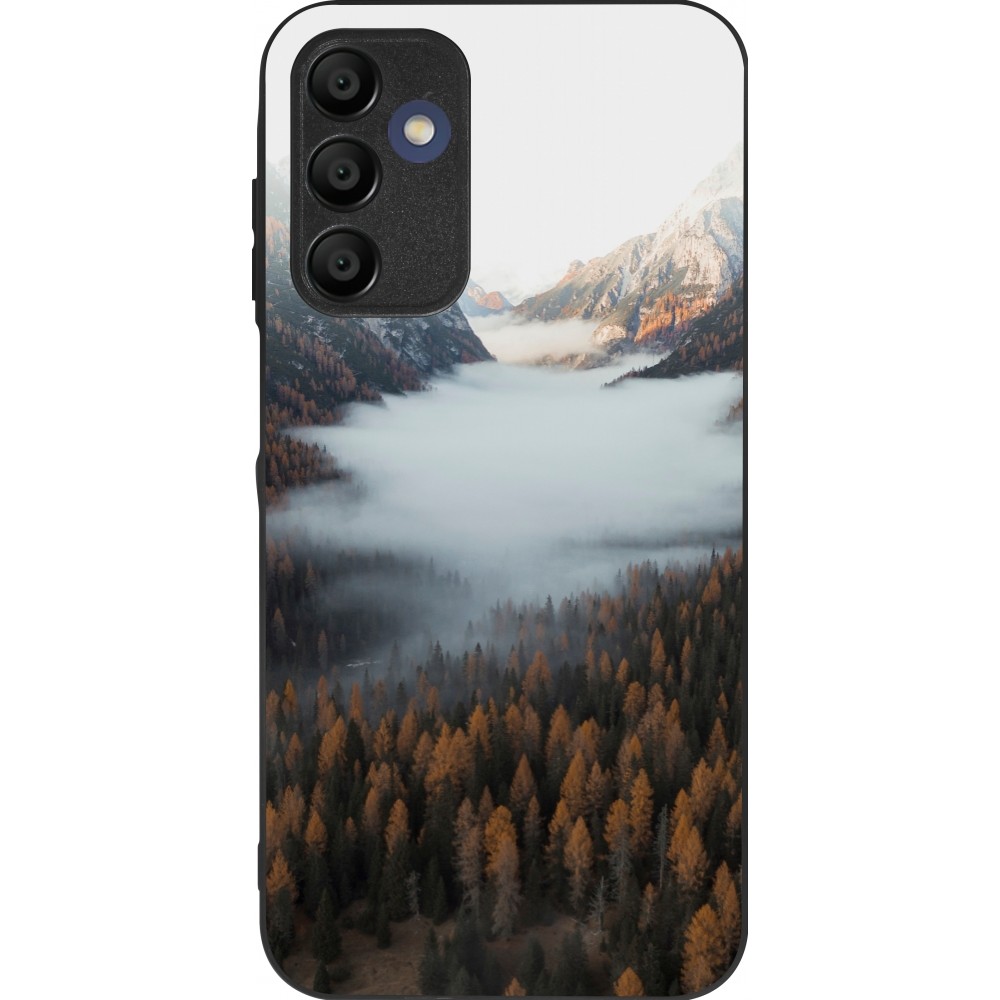 Samsung Galaxy A15 Case Hülle - Silikon schwarz Autumn 22 forest lanscape