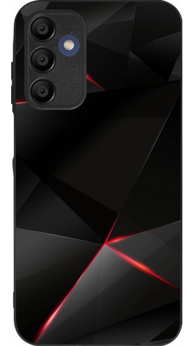 Samsung Galaxy A15 Case Hülle - Silikon schwarz Black Red Lines