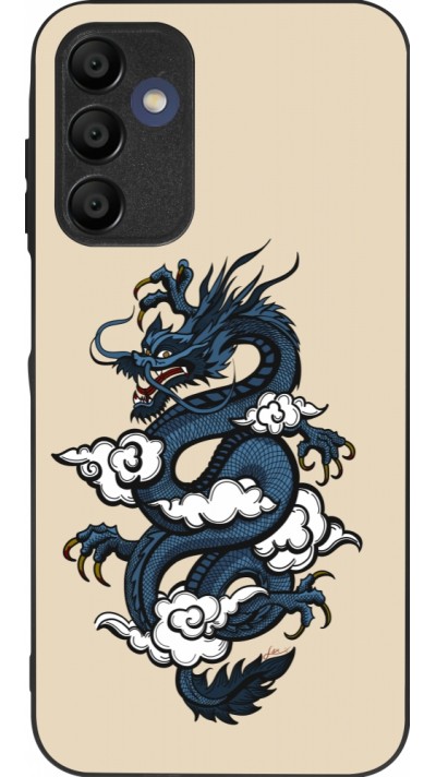 Samsung Galaxy A15 Case Hülle - Silikon schwarz Blue Dragon Tattoo