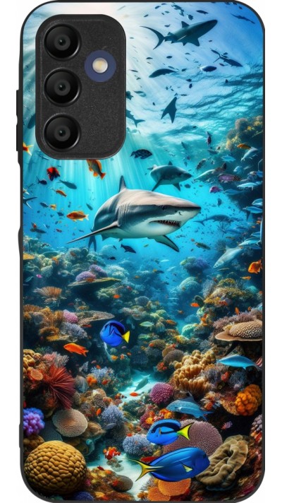 Samsung Galaxy A15 Case Hülle - Silikon schwarz Bora Bora Meer und Wunder