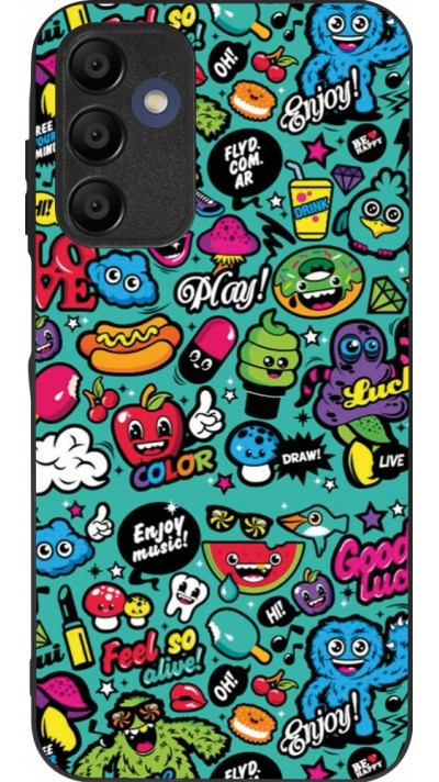 Samsung Galaxy A15 Case Hülle - Silikon schwarz Cartoons old school