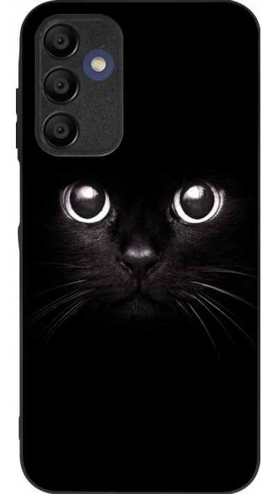 Samsung Galaxy A15 Case Hülle - Silikon schwarz Cat eyes