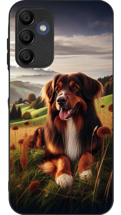 Samsung Galaxy A15 Case Hülle - Silikon schwarz Hund Land Schweiz