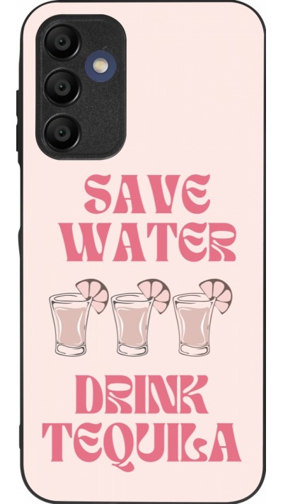 Samsung Galaxy A15 Case Hülle - Silikon schwarz Cocktail Save Water Drink Tequila