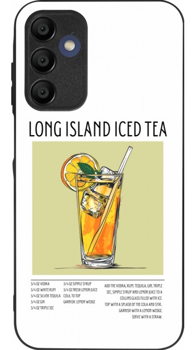 Samsung Galaxy A15 Case Hülle - Silikon schwarz Cocktail Rezept Long Island Ice Tea