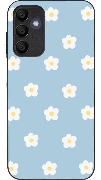 Samsung Galaxy A15 Case Hülle - Silikon schwarz Easter 2024 daisy flower