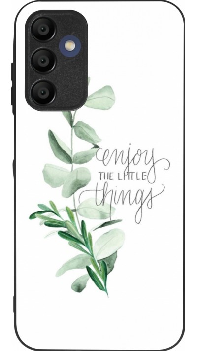 Samsung Galaxy A15 Case Hülle - Silikon schwarz Enjoy the little things