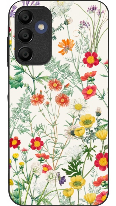 Samsung Galaxy A15 Case Hülle - Silikon schwarz Flora Botanical Wildlife