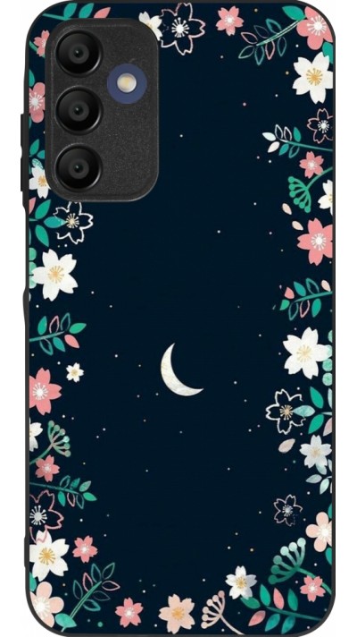 Samsung Galaxy A15 Case Hülle - Silikon schwarz Flowers space