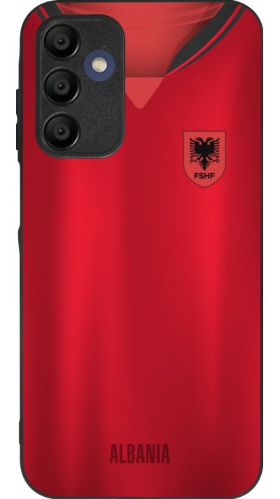 Samsung Galaxy A15 Case Hülle - Silikon schwarz Albanien personalisierbares Fussballtrikot