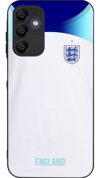 Samsung Galaxy A15 Case Hülle - Silikon schwarz England 2022 personalisierbares Fußballtrikot