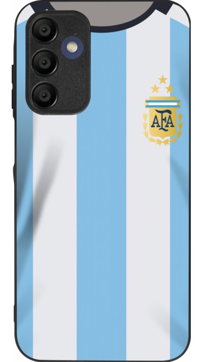 Samsung Galaxy A15 Case Hülle - Silikon schwarz Argentinien 2022 personalisierbares Fussballtrikot