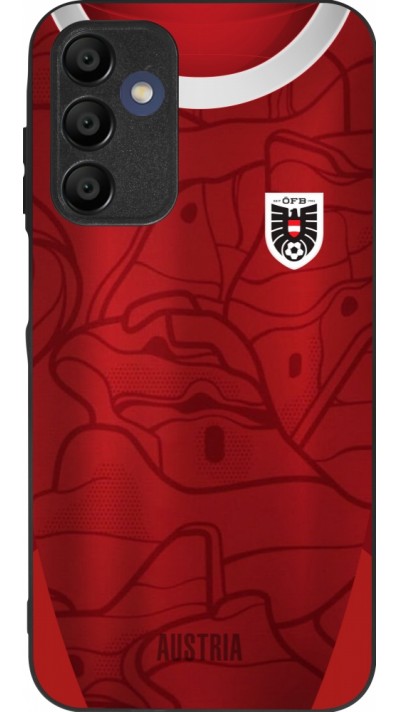 Samsung Galaxy A15 Case Hülle - Silikon schwarz Austria personalisierbares Fussballtrikot