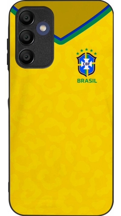 Samsung Galaxy A15 Case Hülle - Silikon schwarz Brasilien 2022 personalisierbares Fußballtrikot