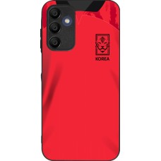 Samsung Galaxy A15 Case Hülle - Silikon schwarz Südkorea 2022 personalisierbares Fussballtrikot