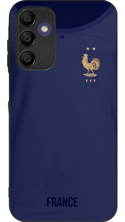 Samsung Galaxy A15 Case Hülle - Silikon schwarz Frankreich 2022 personalisierbares Fussballtrikot