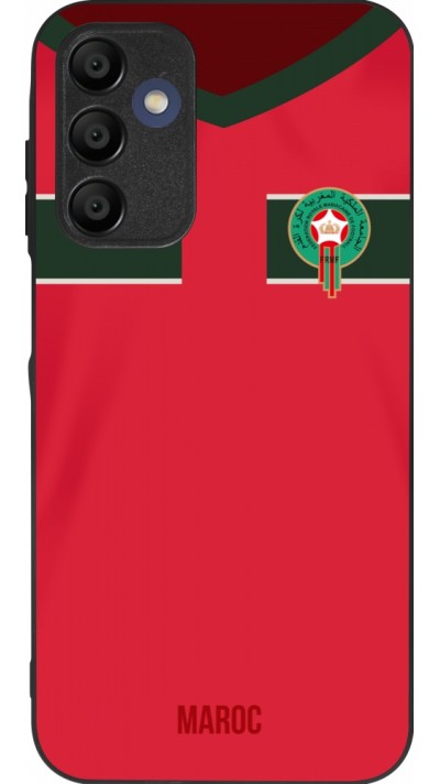 Samsung Galaxy A15 Case Hülle - Silikon schwarz Marokko 2022 personalisierbares Fussballtrikot