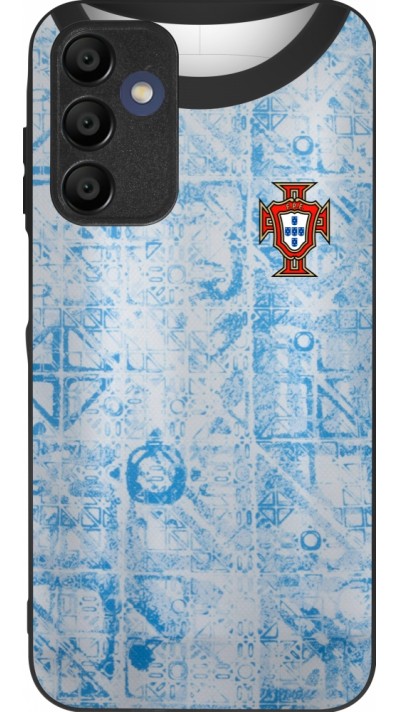 Samsung Galaxy A15 Case Hülle - Silikon schwarz Portugal Away personalisierbares Fussballtrikot